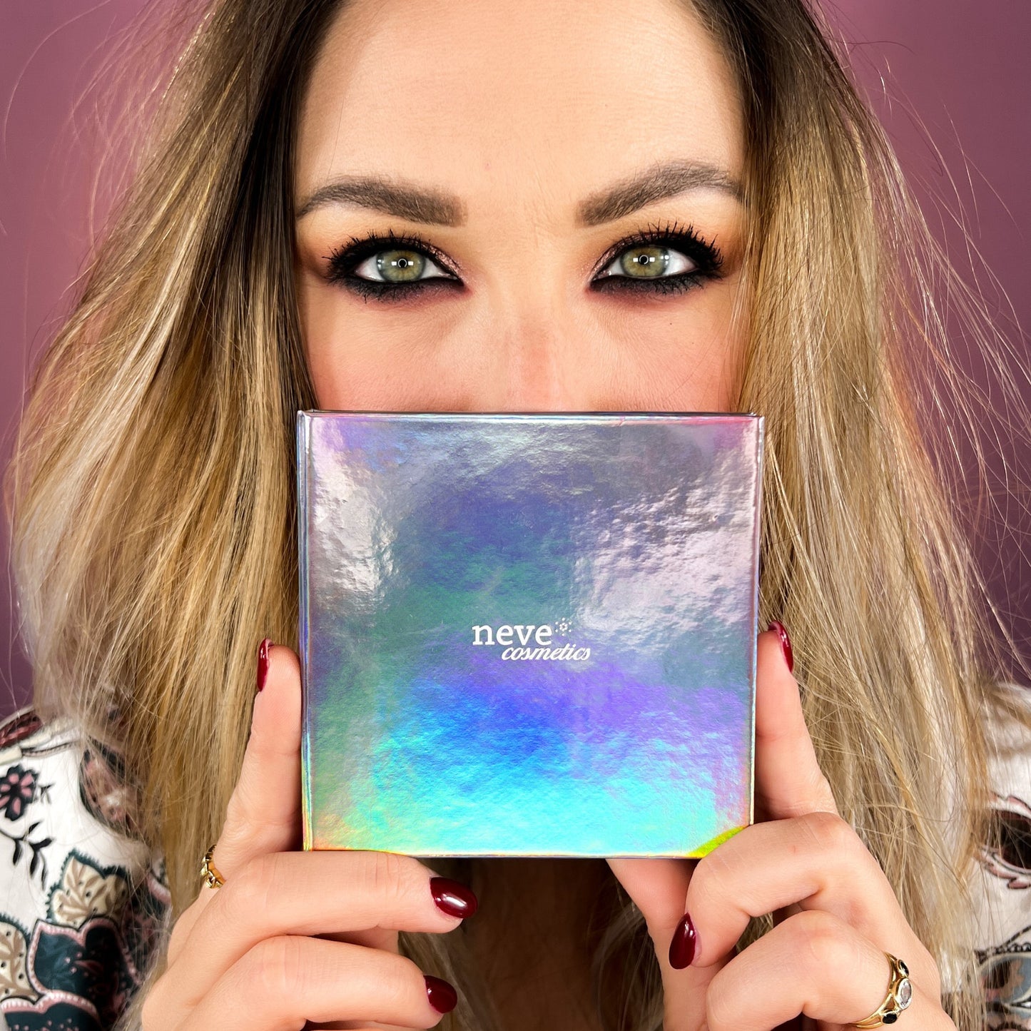 Holographic4 Creative Palette Personalizzabile Magnetica con Specchio