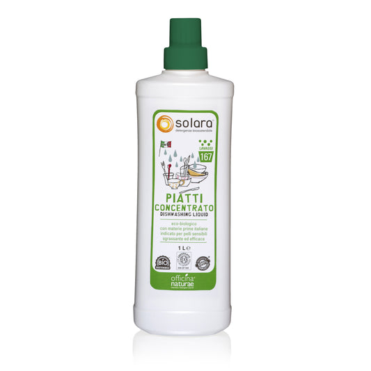 Detersivo Piatti Ecologico Concentrato Solara per Mani Delicate