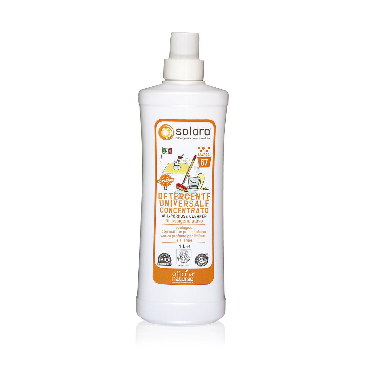 Detergente Universale Concentrato Solara per Superfici Lavabili