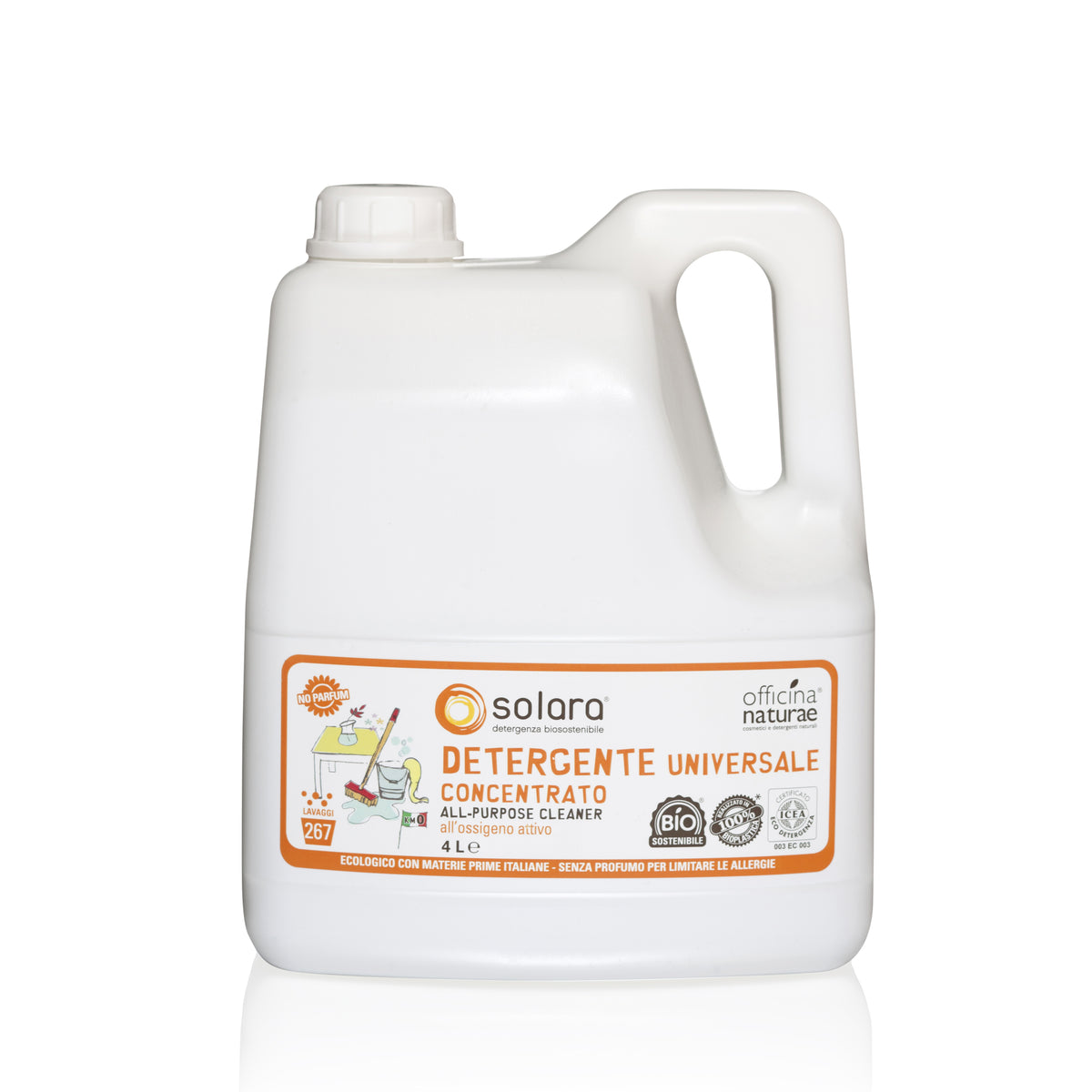 Detergente Universale Concentrato Solara per Superfici Lavabili