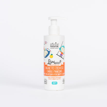 Bagnetto Cremoso Cambio Pannolino Corpo e Capelli Neonato