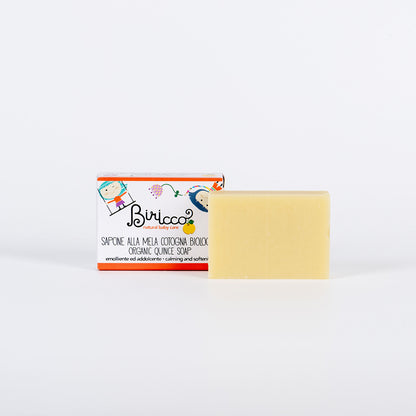 Sapone Solido Bambini Senza Profumo con Mela Cotogna e Calendula
