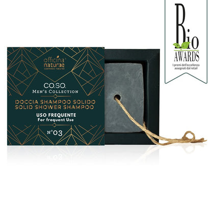 Doccia Shampoo Solido Uomo N°03 Corpo e Capelli con Mora Bio