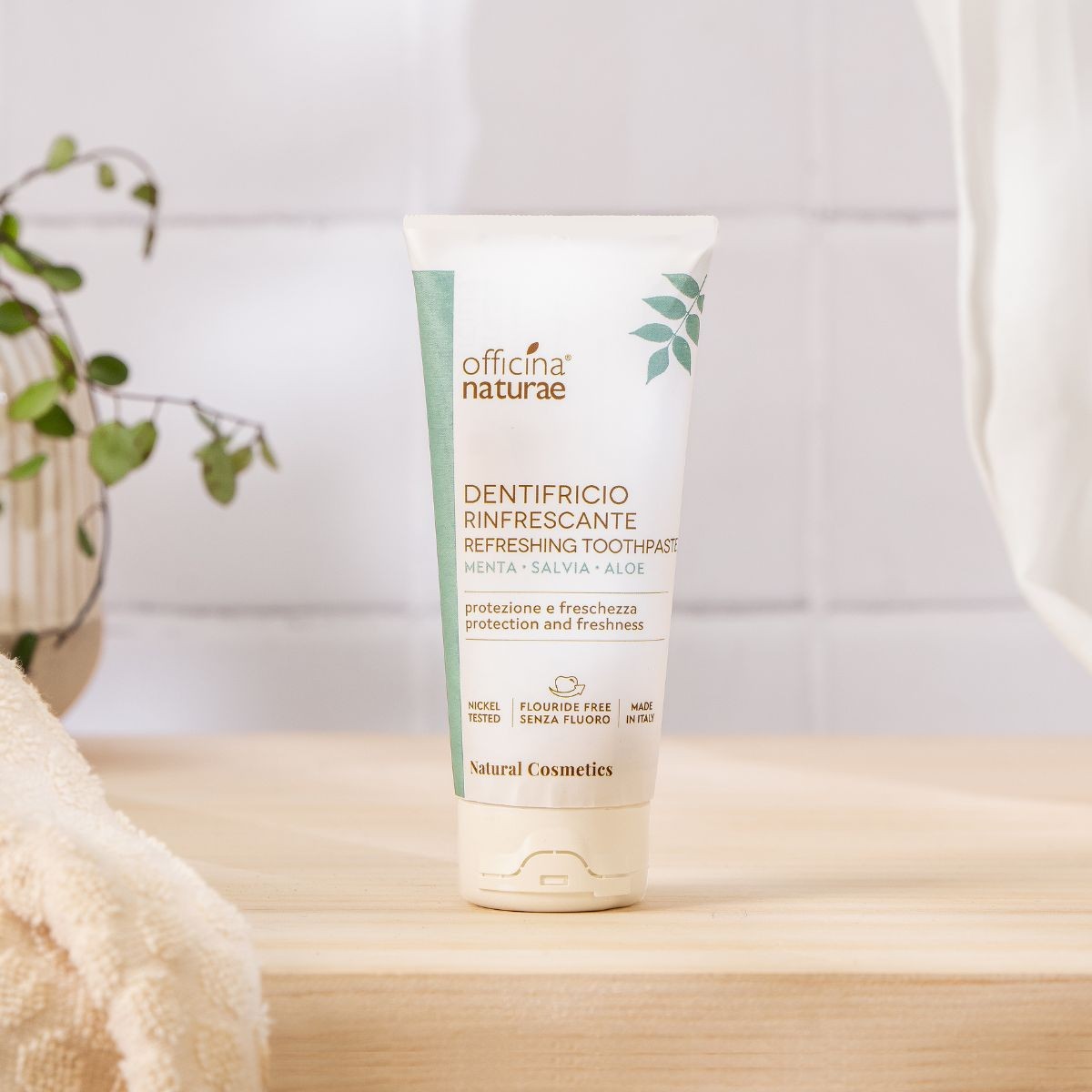 Dentifricio Naturale Rinfrescante in Gel con Menta e Salvia
