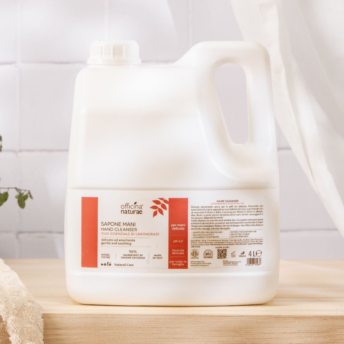 Natù Sapone Mani Liquido per Pelli Delicate e Uso Frequente