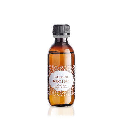 Olio di Ricino Puro al 100% Spremuto a Freddo per Capelli e Ciglia