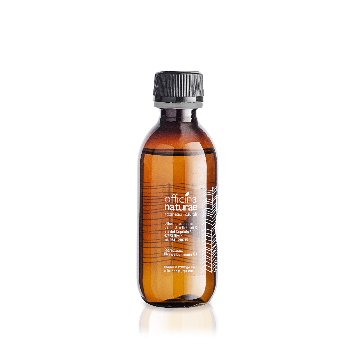 Olio di Ricino Puro al 100% Spremuto a Freddo per Capelli e Ciglia