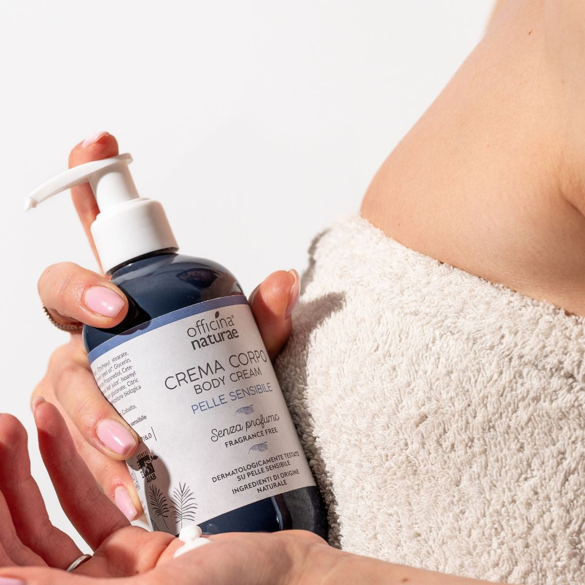 Crema Corpo per Pelli Sensibili Senza Profumo con Aloe Bio