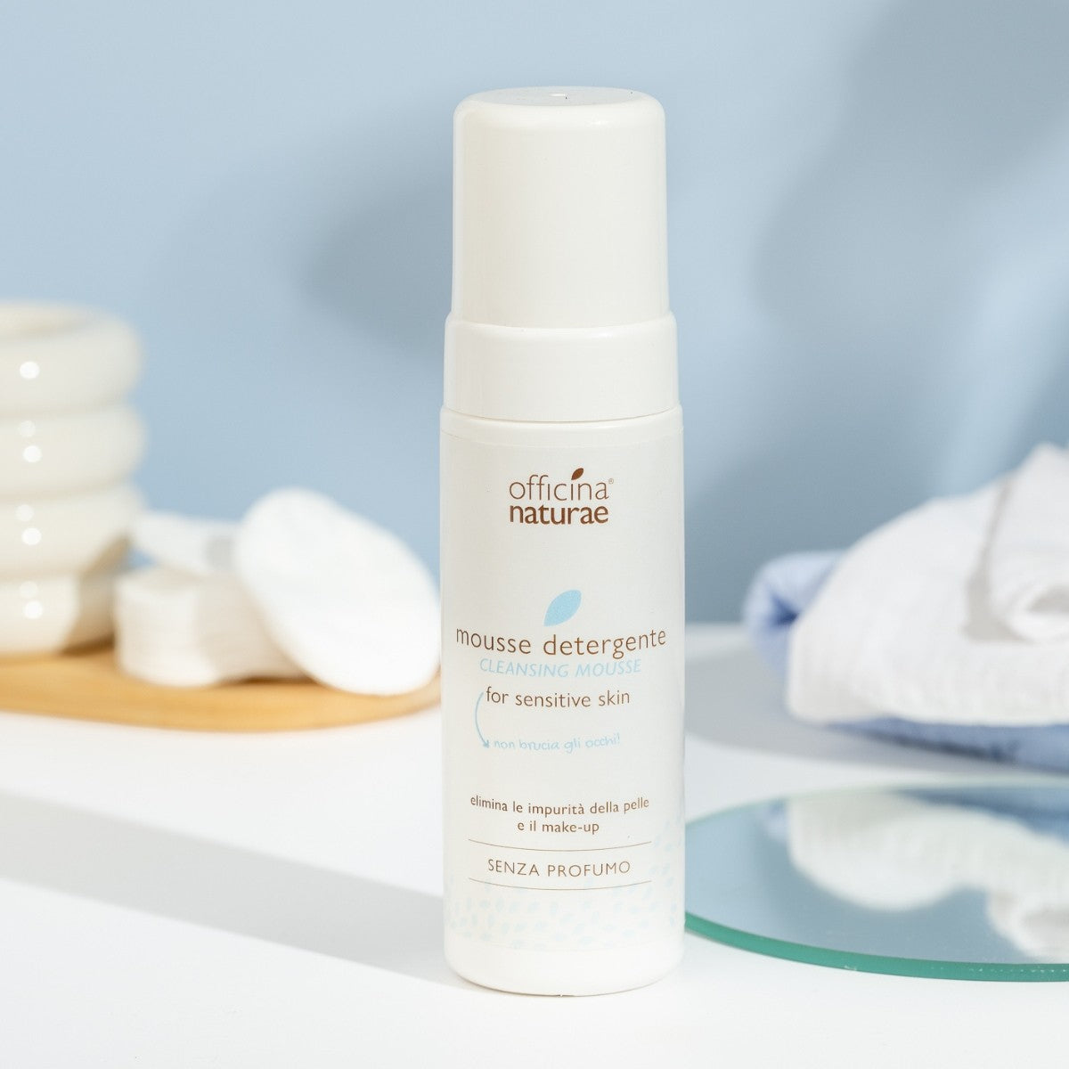 Mousse Detergente Viso Pelli Sensibili e Reattive Senza Profumo