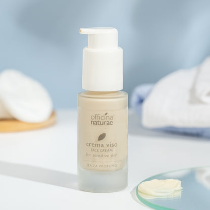 Crema Viso per Pelli Sensibili Senza Profumo - Fico d'India e Cappero