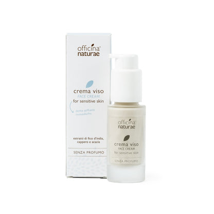 Crema Viso per Pelli Sensibili Senza Profumo - Fico d'India e Cappero