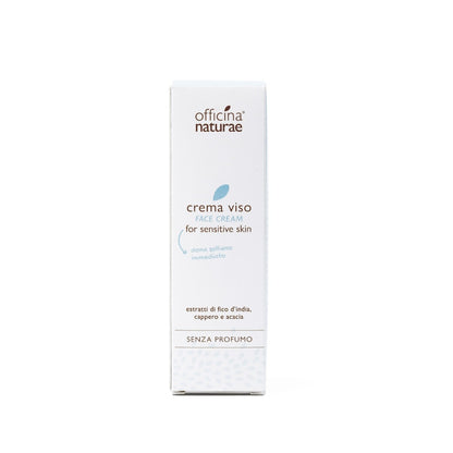 Crema Viso per Pelli Sensibili Senza Profumo - Fico d'India e Cappero