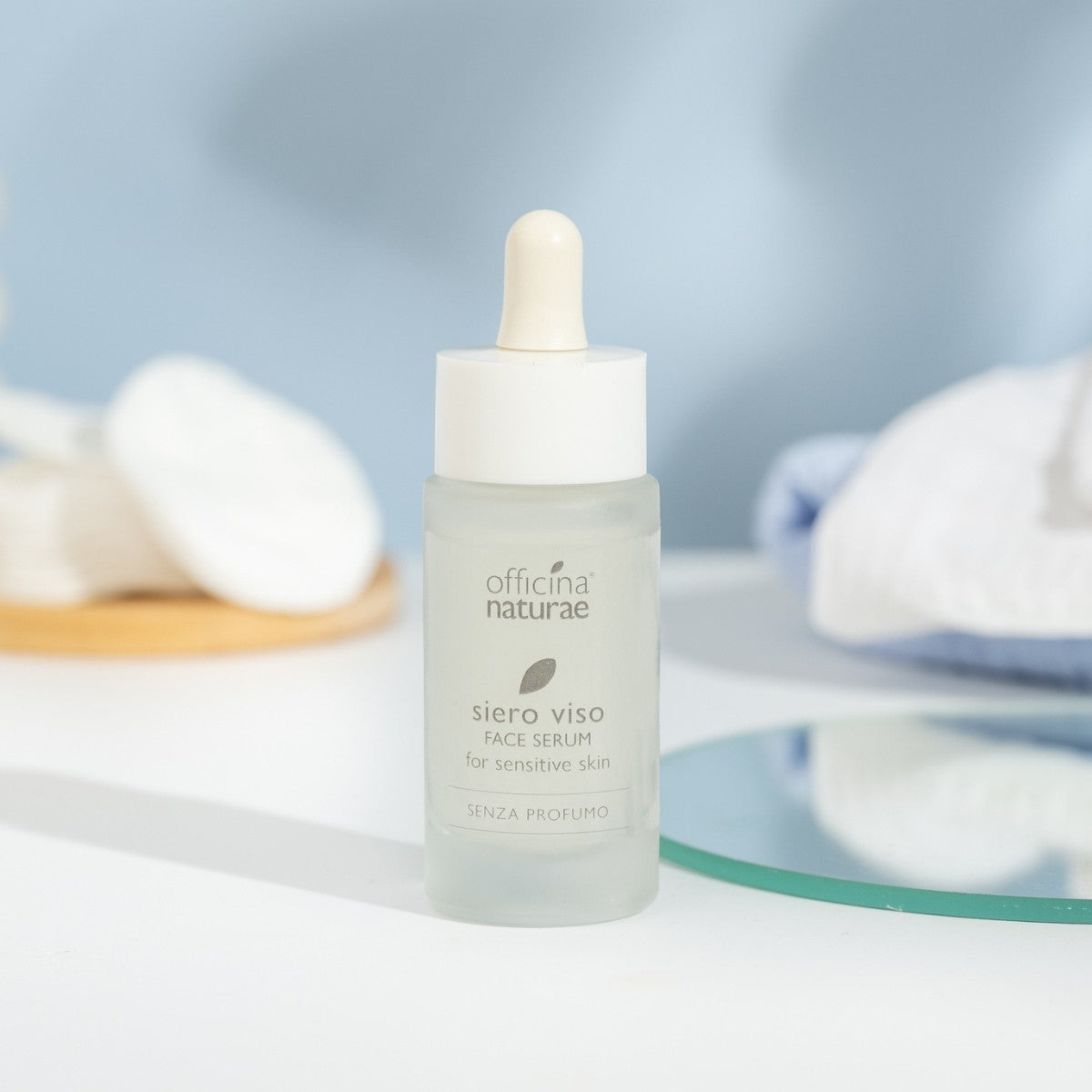 Siero Viso Pelle Sensibile Senza Profumo con Acido Ialuronico