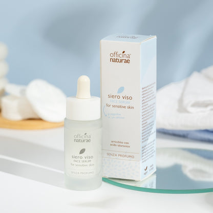 Siero Viso Pelle Sensibile Senza Profumo con Acido Ialuronico