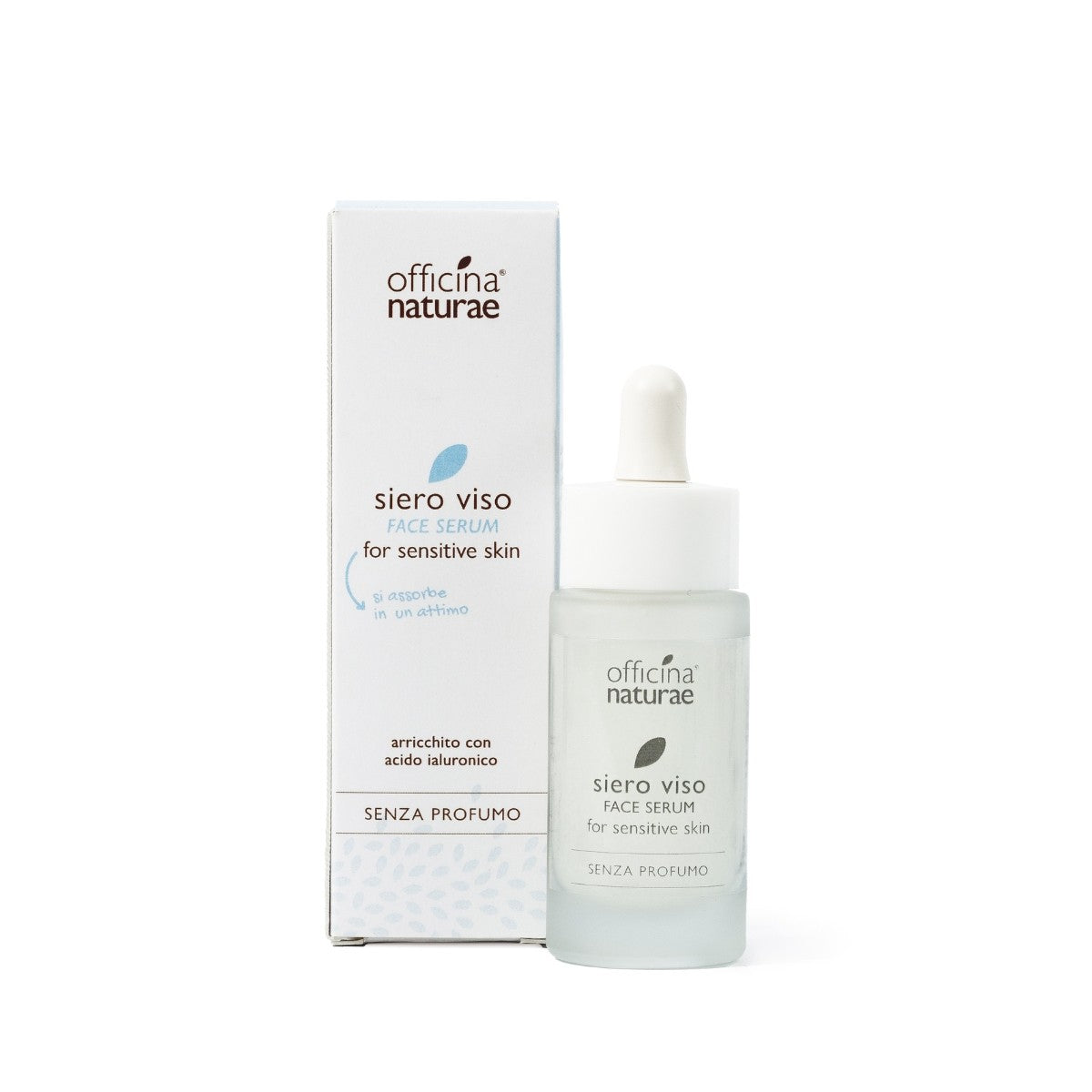 Siero Viso Pelle Sensibile Senza Profumo con Acido Ialuronico