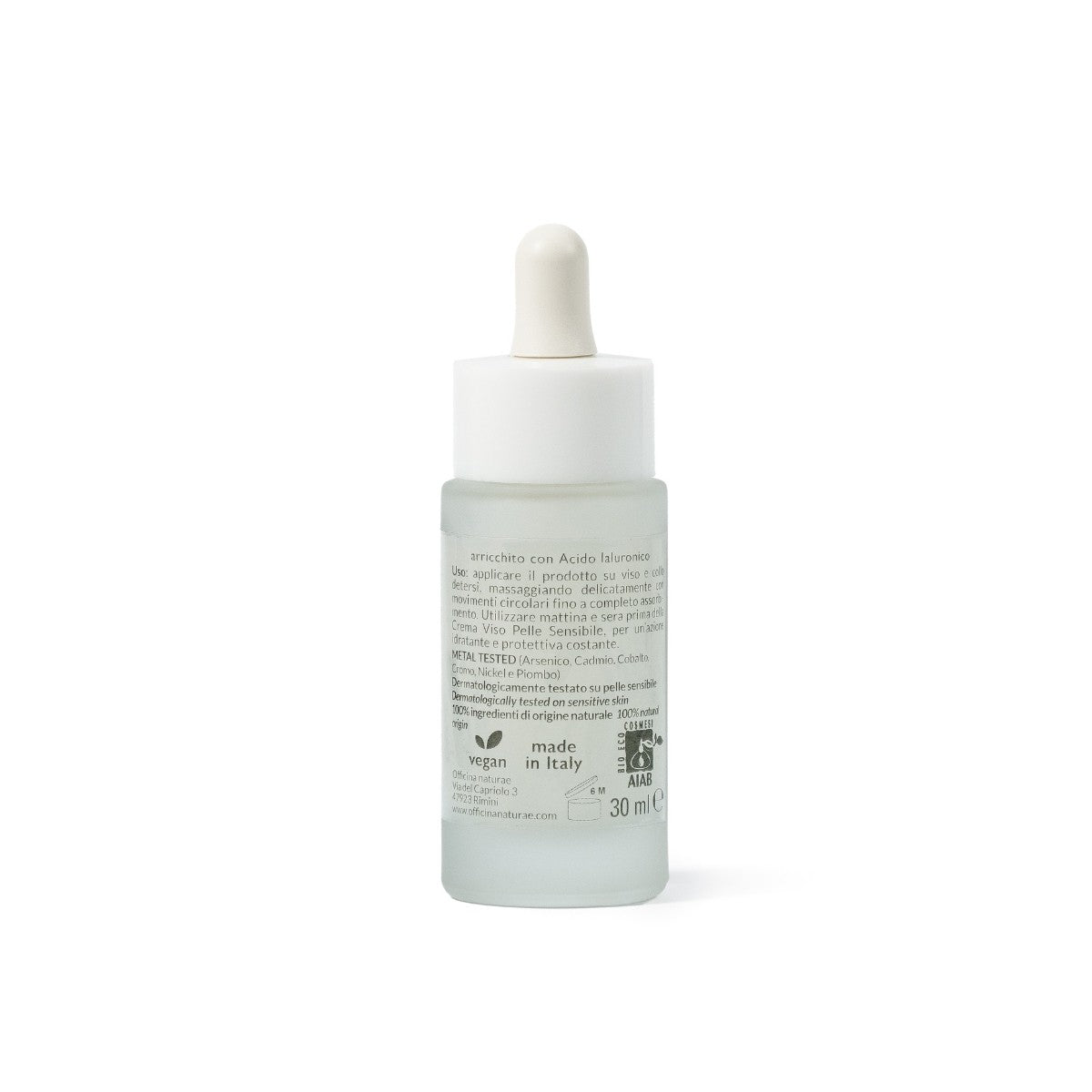 Siero Viso Pelle Sensibile Senza Profumo con Acido Ialuronico