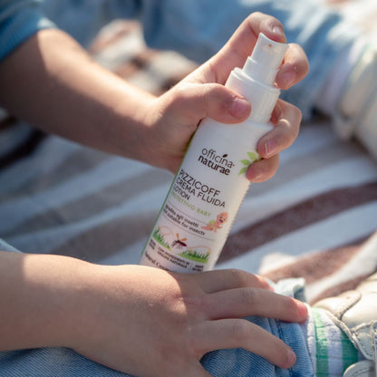 Pizzicoff Crema Fluida Baby per Bambini con Mandorle e Karité Bio