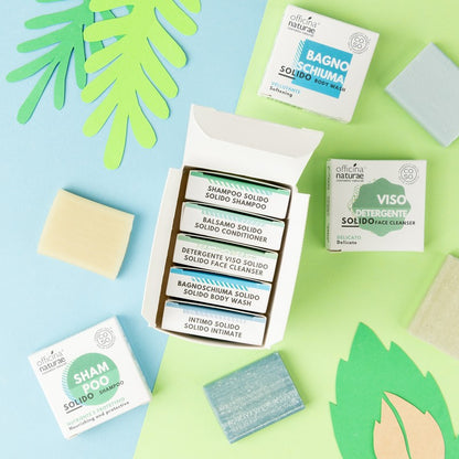 Kit Cosmetici Solidi Soft per Viso, Corpo e Capelli Delicati