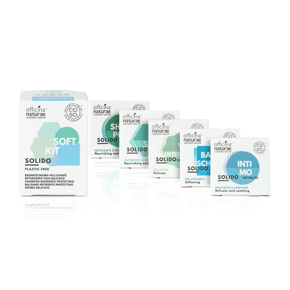 Kit Cosmetici Solidi Soft per Viso, Corpo e Capelli Delicati