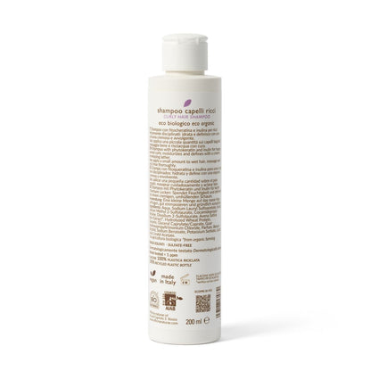 Shampoo Capelli Ricci Disciplinante con Avena Bio e Inulina