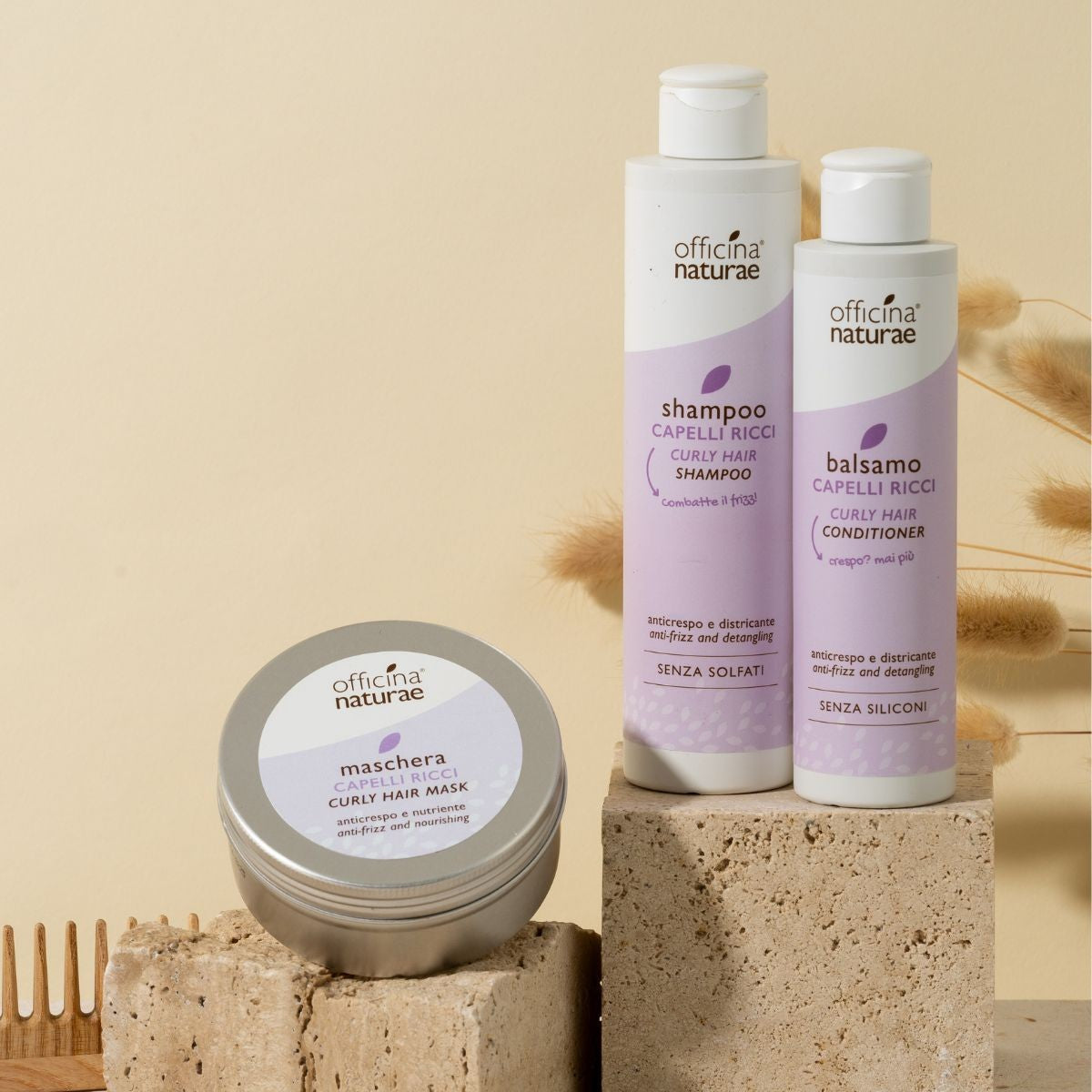 Shampoo Capelli Ricci Disciplinante con Avena Bio e Inulina