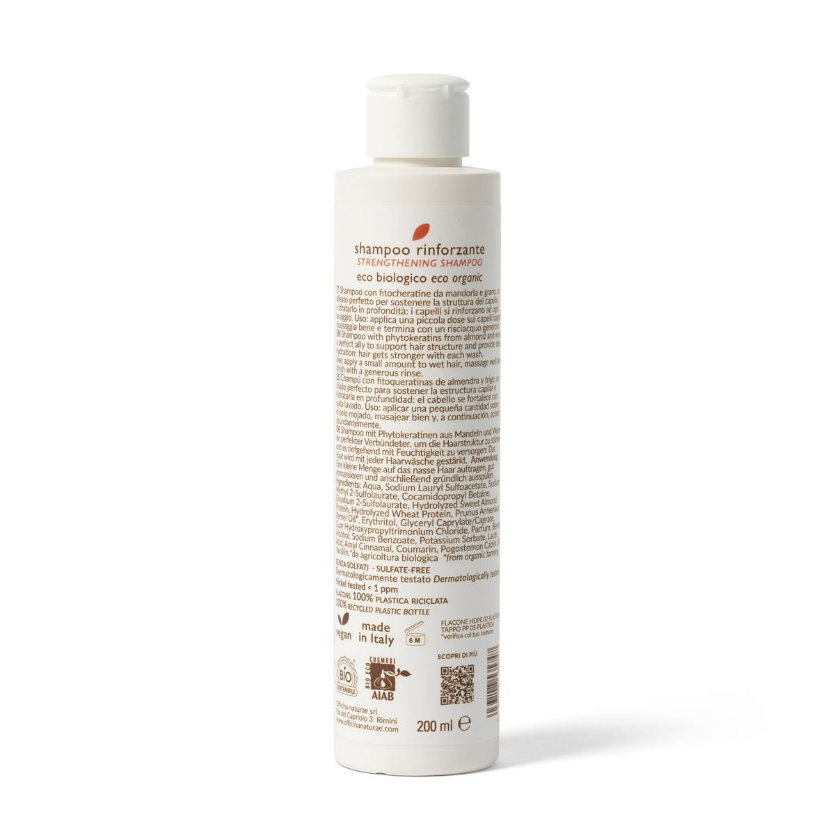 Shampoo Rinforzante per Capelli Secchi e Doppie Punte