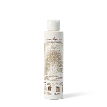 Balsamo Capelli Ricci Anti-Crespo con Ricino Bio e Avena