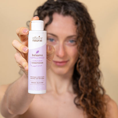 Balsamo Capelli Ricci Anti-Crespo con Ricino Bio e Avena