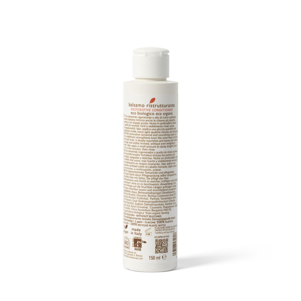 Balsamo Ristrutturante Capelli Secchi con Ricino Bio e Tamarindo