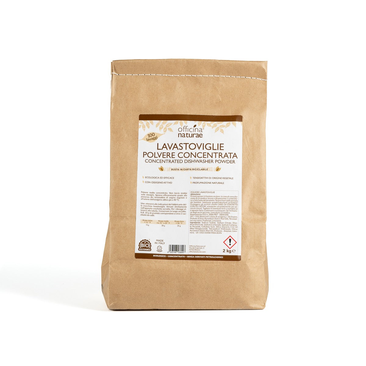 Detersivo Lavastoviglie Ecologico in Polvere con Arancio Dolce
