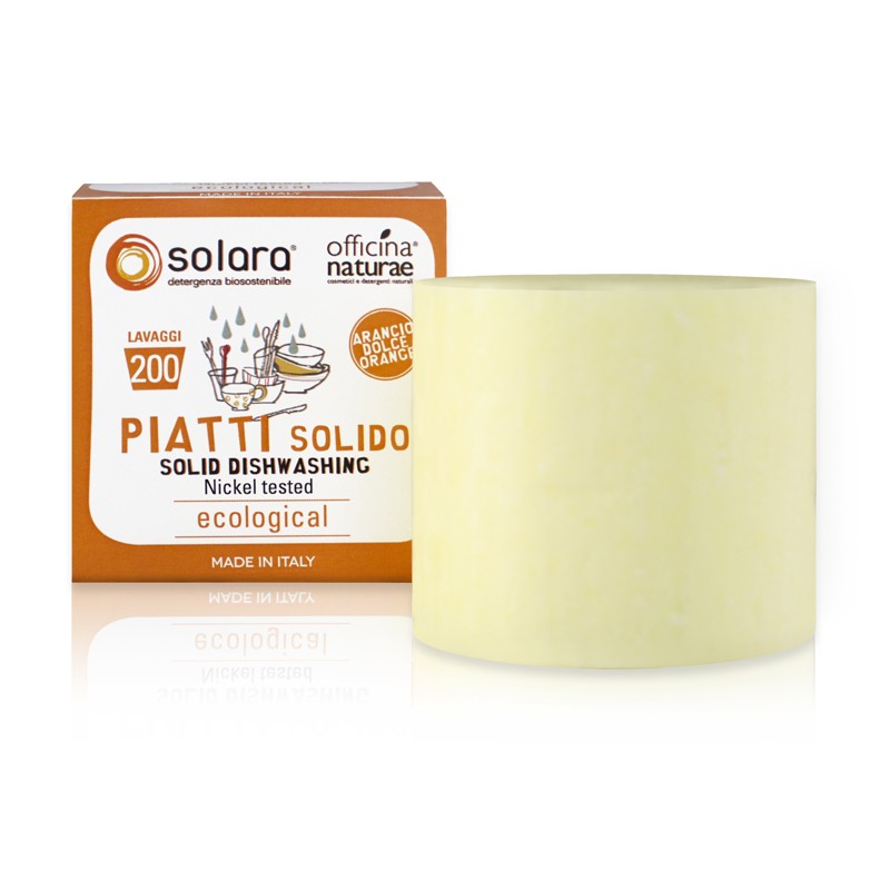 Detersivo Piatti Solido Solara Concentrato, per Mani Delicate