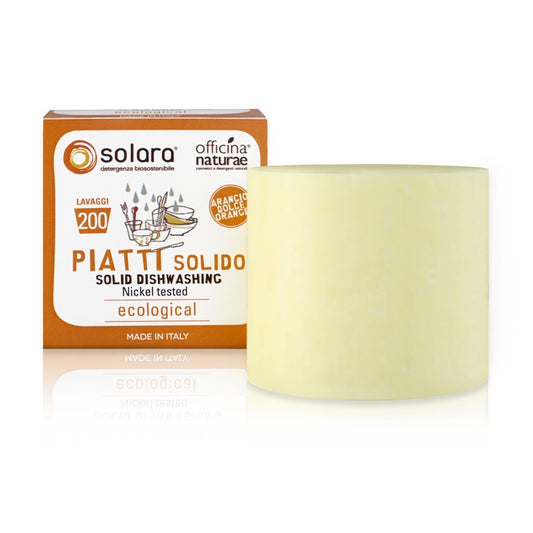 Detersivo Piatti Solido Solara Concentrato, per Mani Delicate
