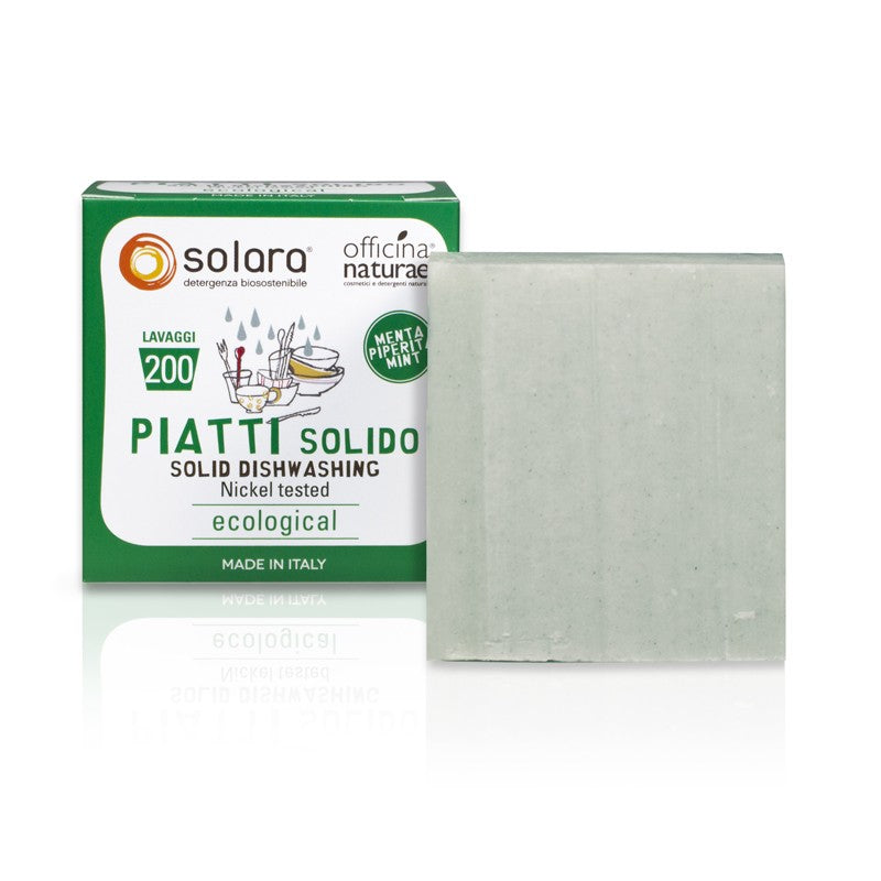 Detersivo Piatti Solido Solara Concentrato, per Mani Delicate