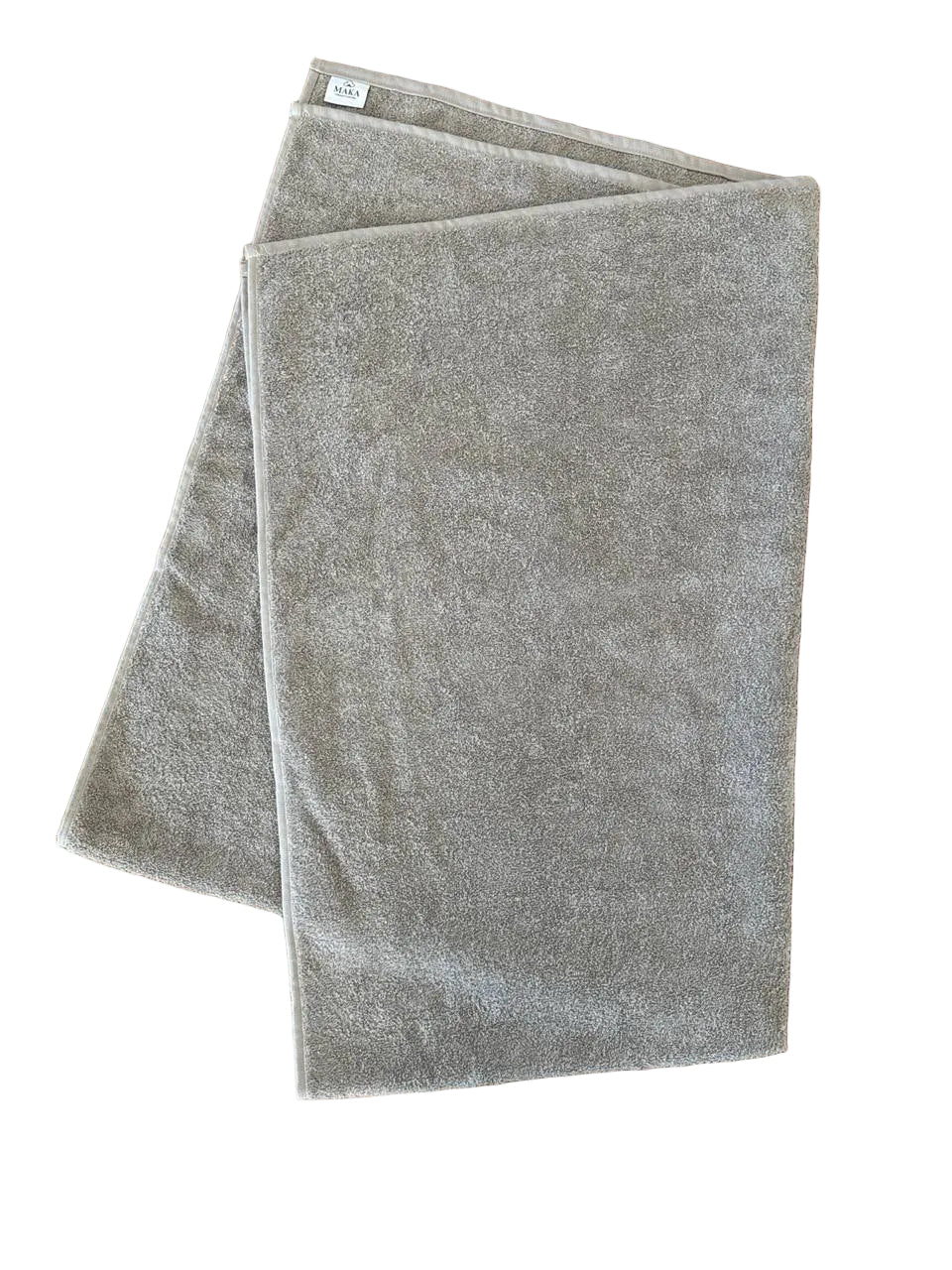 Telo bagno 100x150cm in cotone grigio riciclato 450gsm GSR