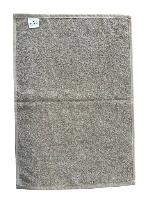 Asciugamano ospite 40x60cm in cotone grigio riciclato 500gsm GSR