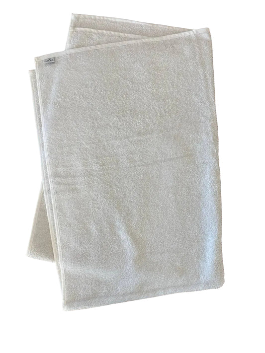 Telo bagno 100x150cm in cotone bianco riciclato 500gsm GSR