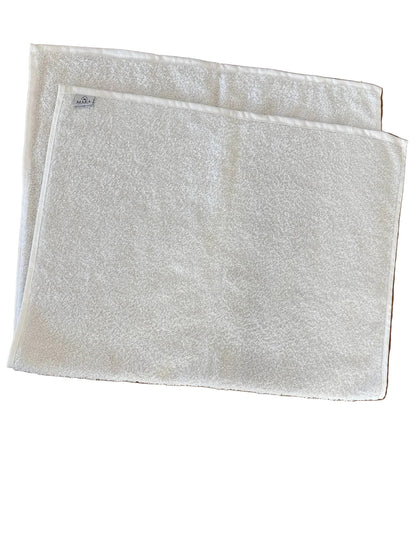 Asciugamani viso 60x100cm in cotone bianco riciclato 500gsm GSR