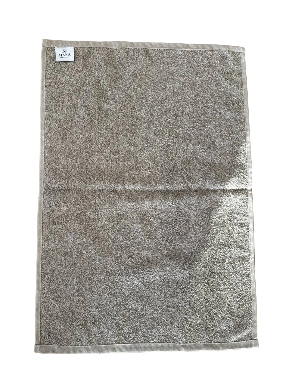 Tappetino scendi doccia 50x70cm in cotone grigio riciclato 700gsm GSR