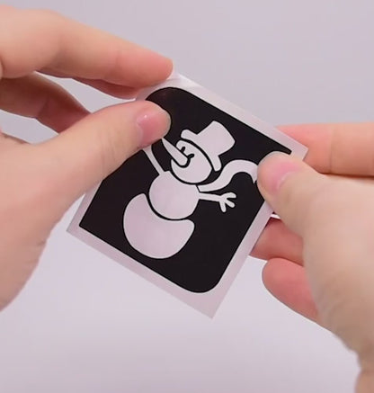 Set stencil tatuaggi temporanei Christmas 1