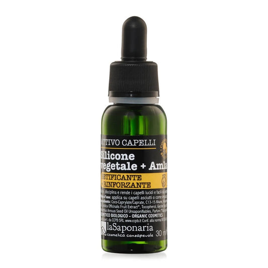 Silicone vegetale + Amla - Olio Capelli Setificante e Rinforzante