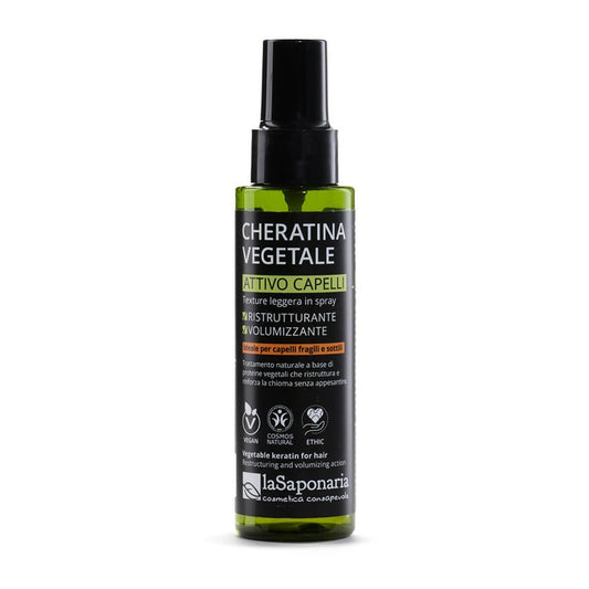 Cheratina vegetale - Attivo Capelli Spray Ristrutturante e Volumizzante