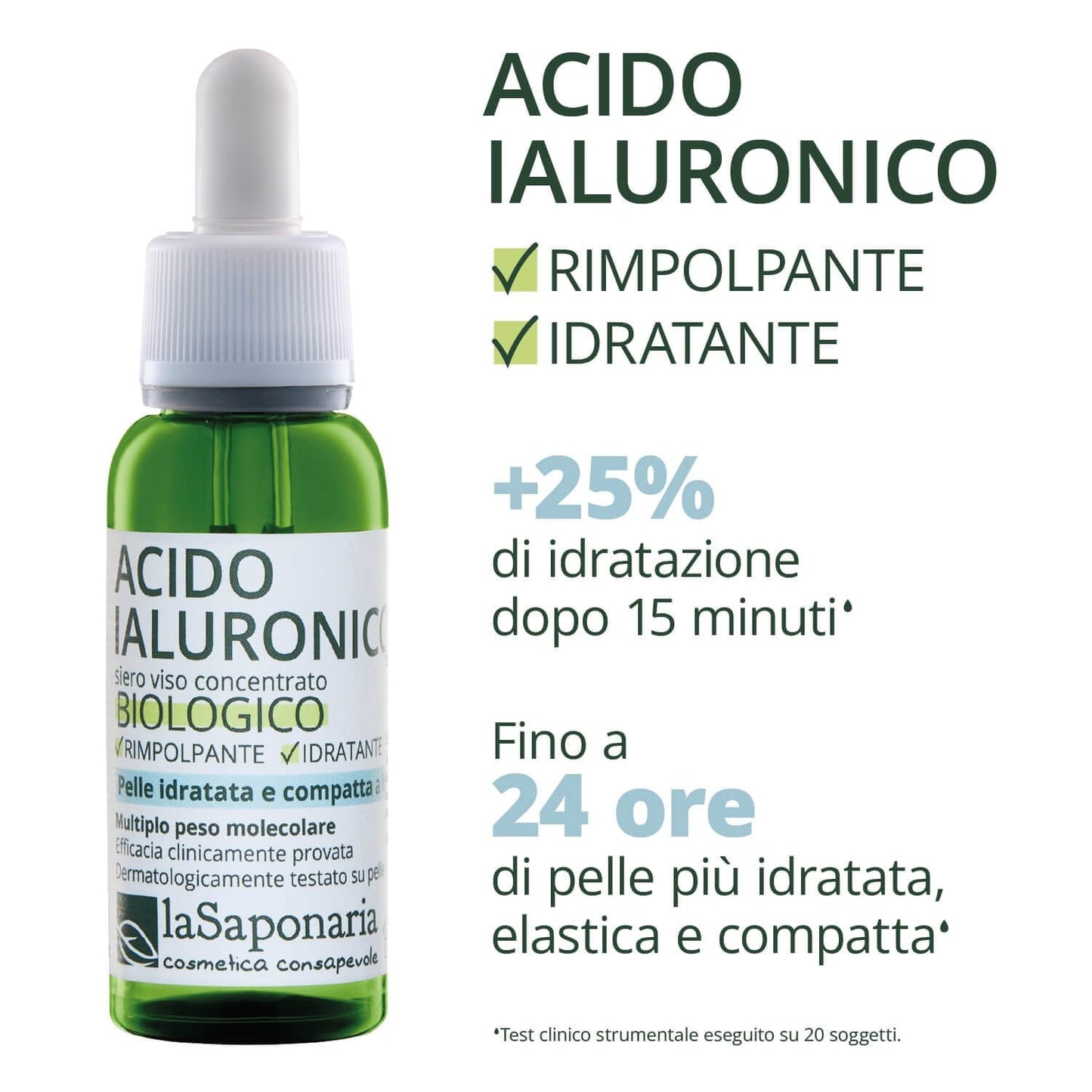 Acido Ialuronico - Multiplo Peso Molecolare Siero Viso Rimpolpante
