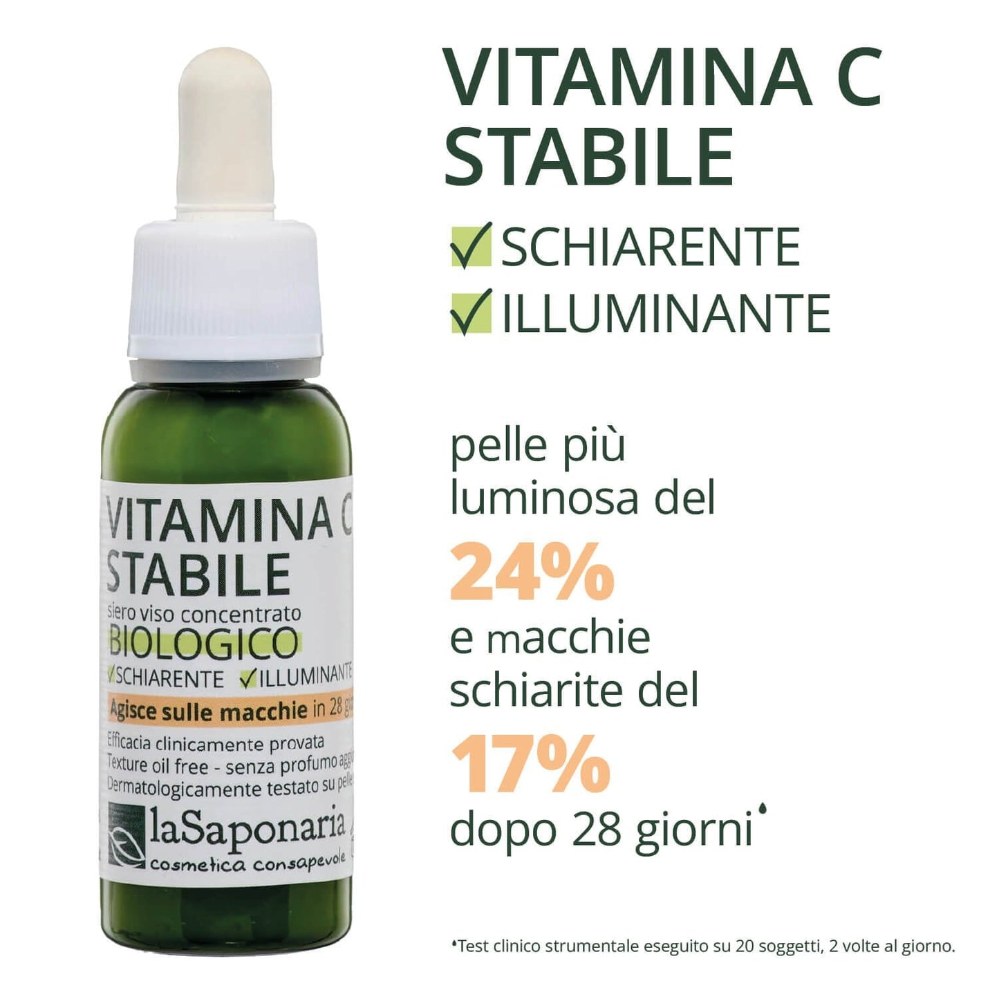 Vitamina C Stabile Siero Viso Illuminante Antimacchia