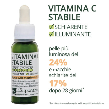 Vitamina C Stabile Siero Viso Illuminante Antimacchia