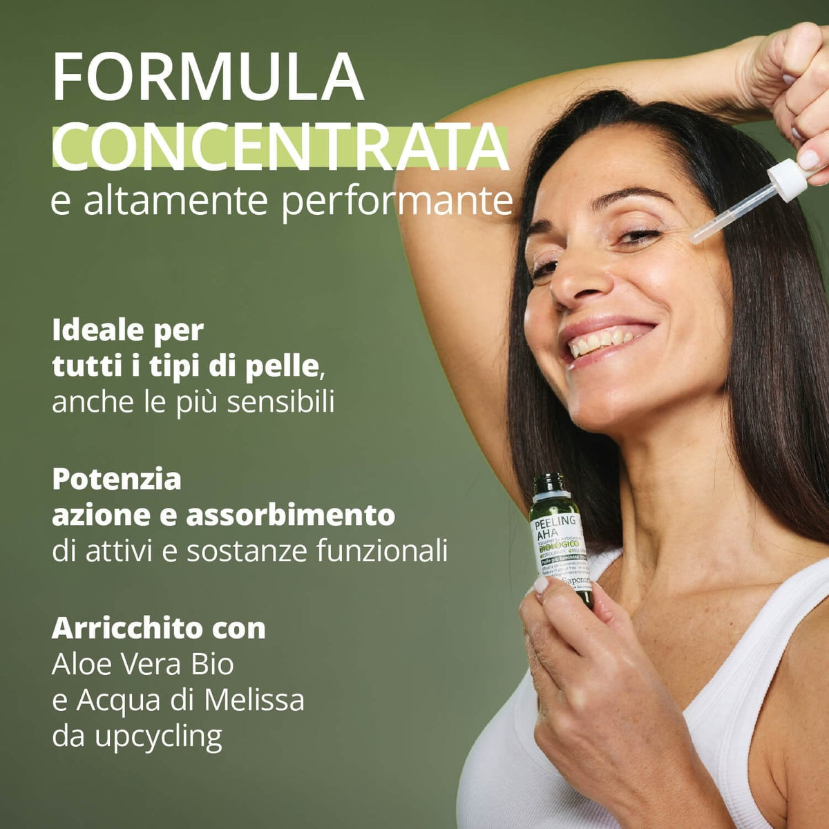 Peeling AHA Esfoliante Viso Biologico Rigenerante