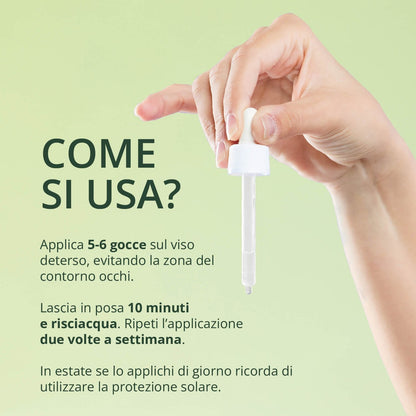 Peeling AHA Esfoliante Viso Biologico Rigenerante