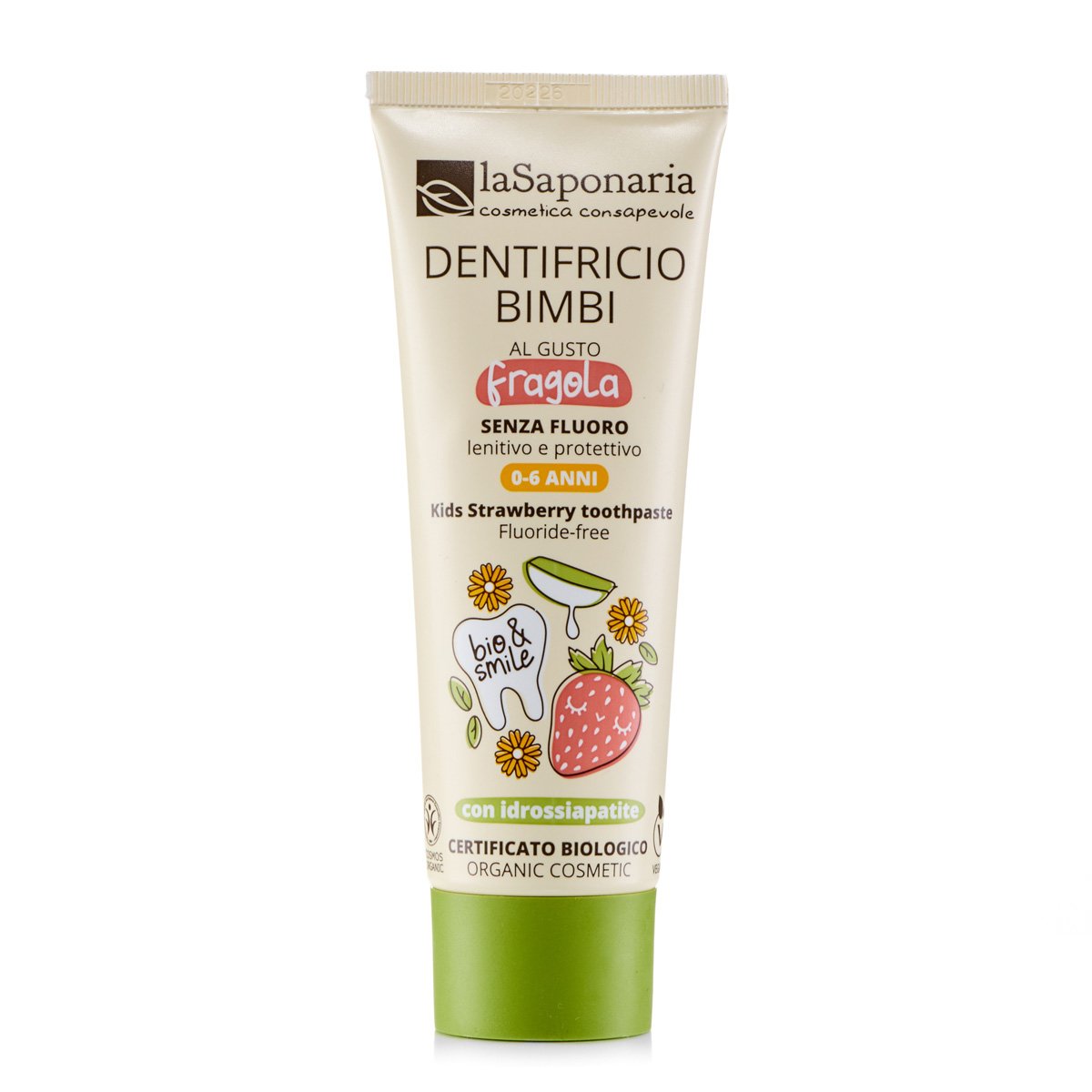 Dentifricio Lenitivo Bimbi Fragola - Senza Fluoro