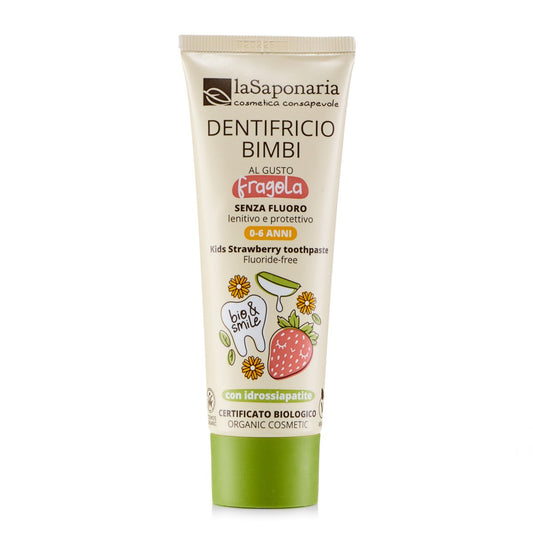 Dentifricio Lenitivo Bimbi Fragola - Senza Fluoro