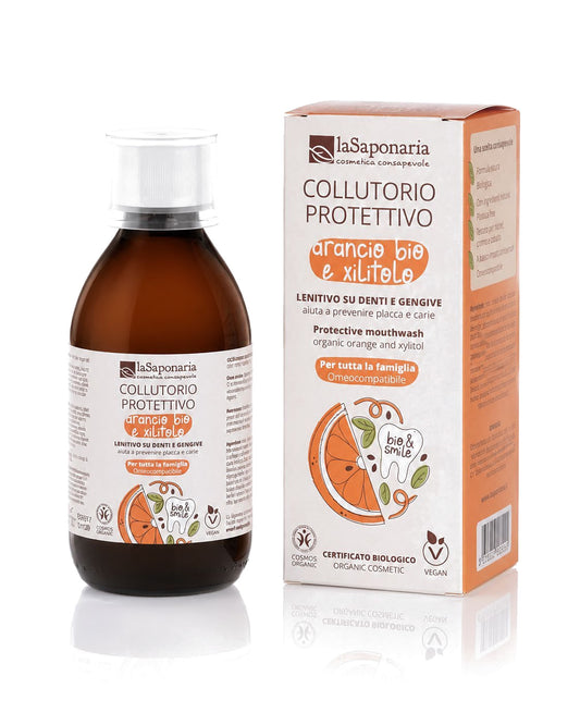 Collutorio Protettivo Arancio bio e xilitolo 250 ml - La Saponaria