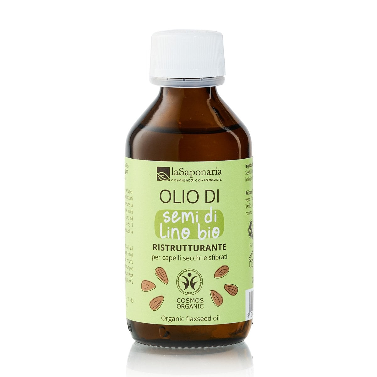 Olio di semi di lino bio - Olio Capelli Ristrutturante e Nutriente